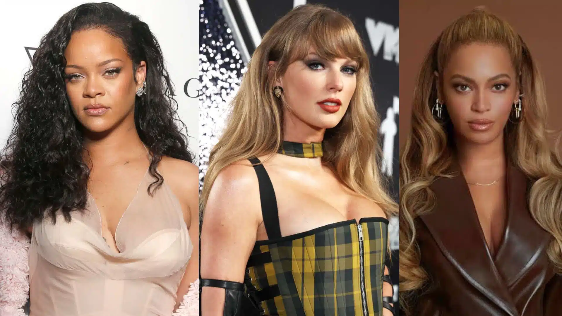 Rihanna compared with other wealthy musicians, showing her position among successful artists with major music and business ventures.