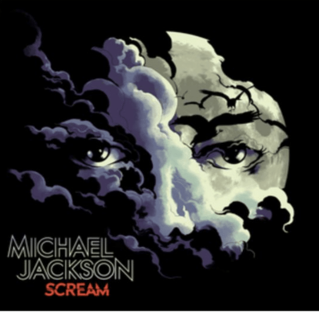 Scream album cover featuring dark illustrated artwork with a dramatic face design.