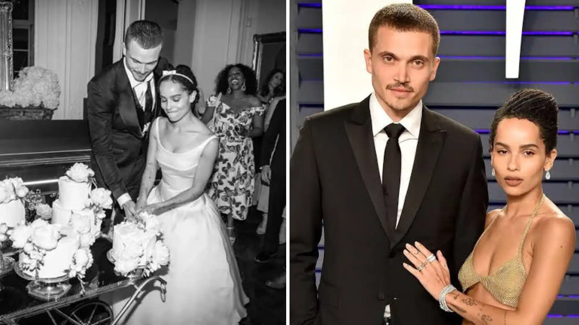 Zoë Kravitz and Karl Glusman together during their relationship and marriage.