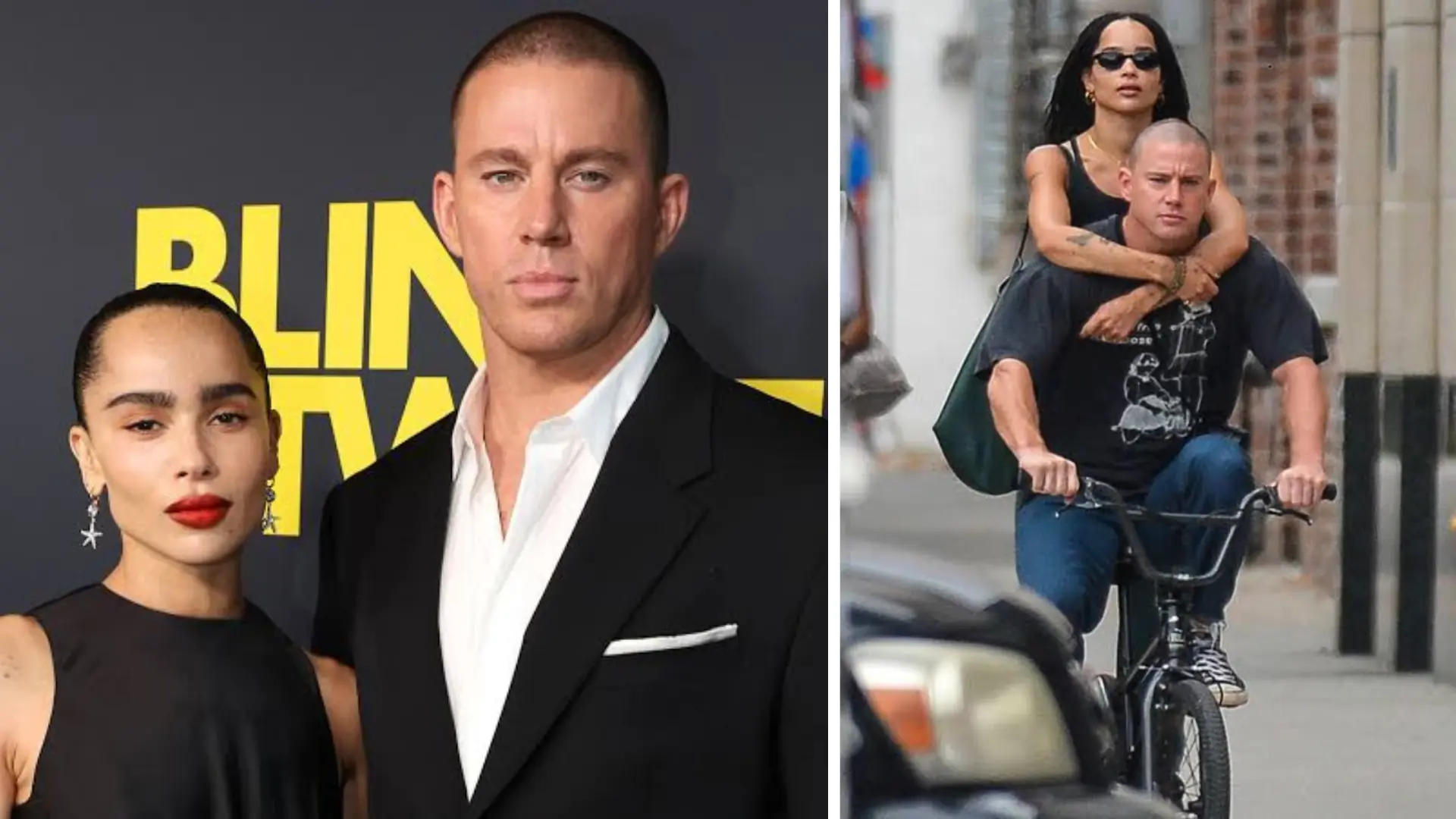 Zoë Kravitz and Channing Tatum together during their relationship and engagement.