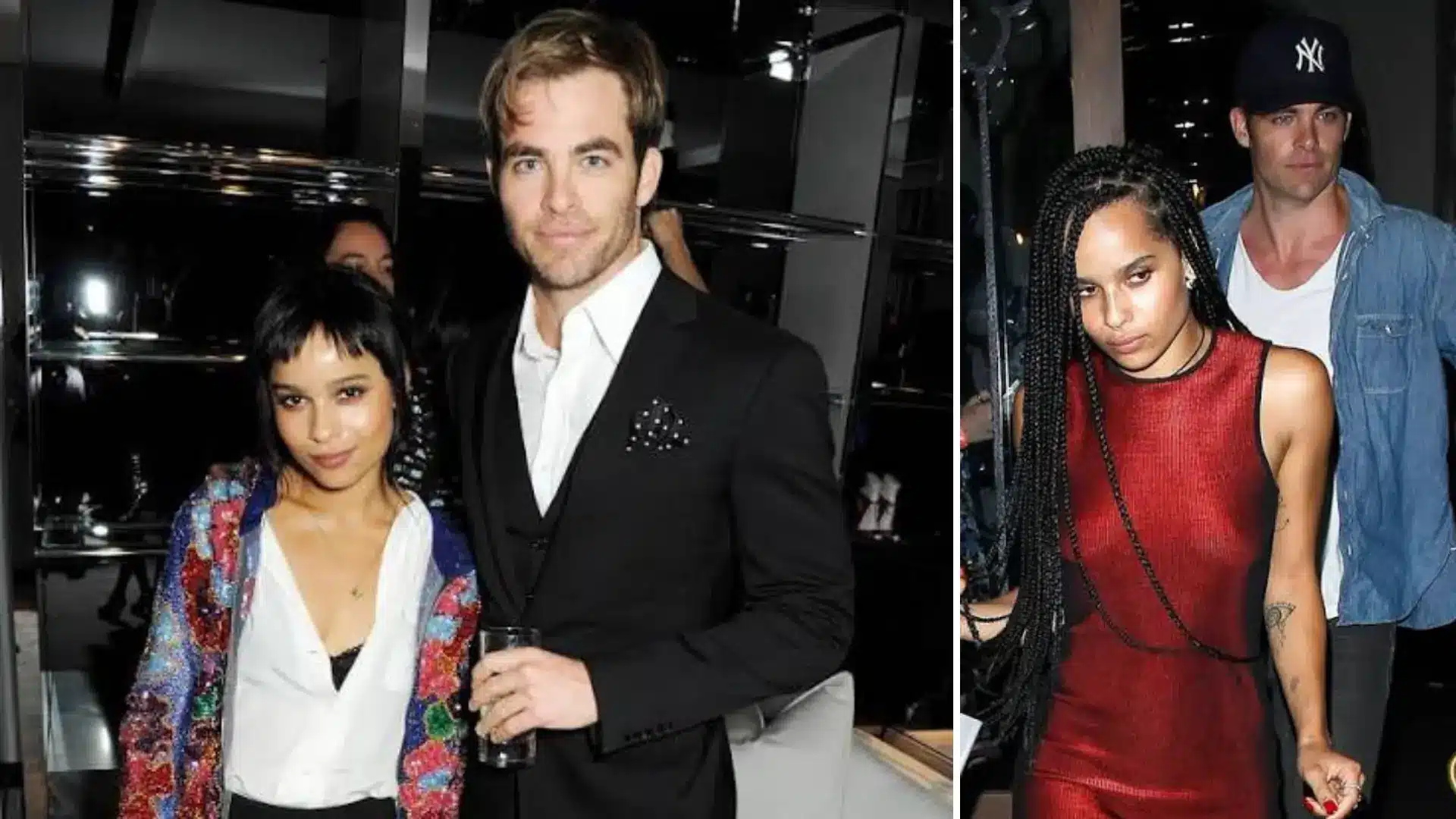Zoë Kravitz and Chris Pine together during the period they were reportedly linked.
