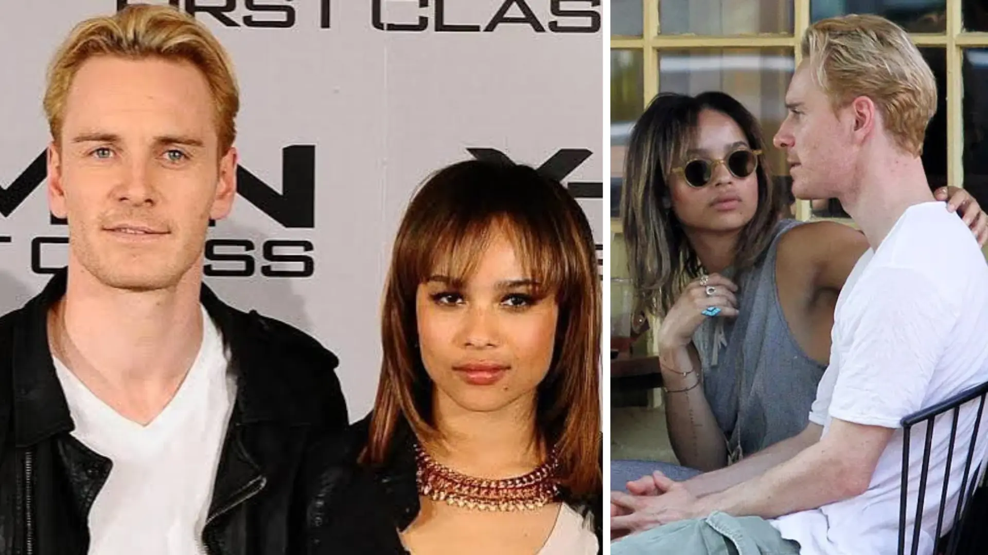 Zoë Kravitz and Michael Fassbender together during the period they were reportedly linked in 2010 and 2011.