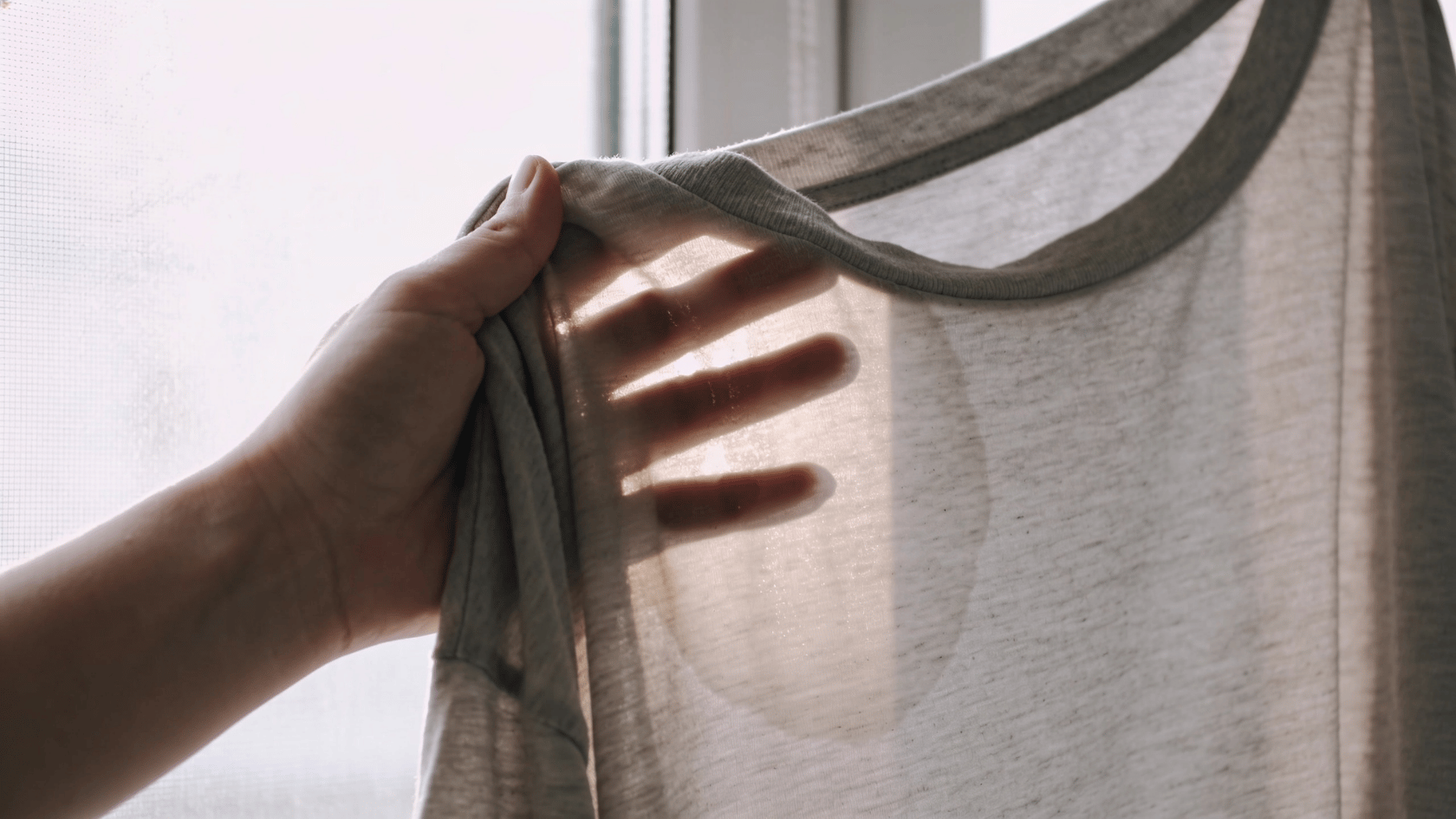 How to get paint out of clothes: scraping dried residue off fabric with a knife