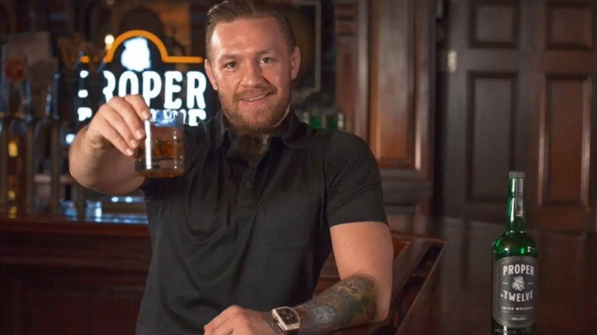  Conor McGregor promoting his Proper No. Twelve Irish whiskey brand
