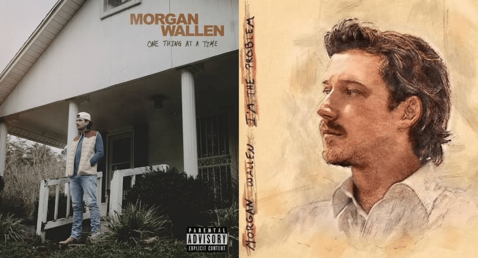 album cover of two big hits from morgan wallen's carrer