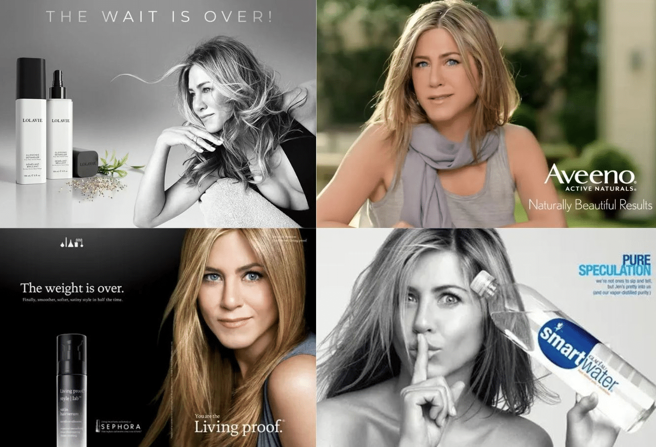 Brand deals and endorsements done by jennifer aniston