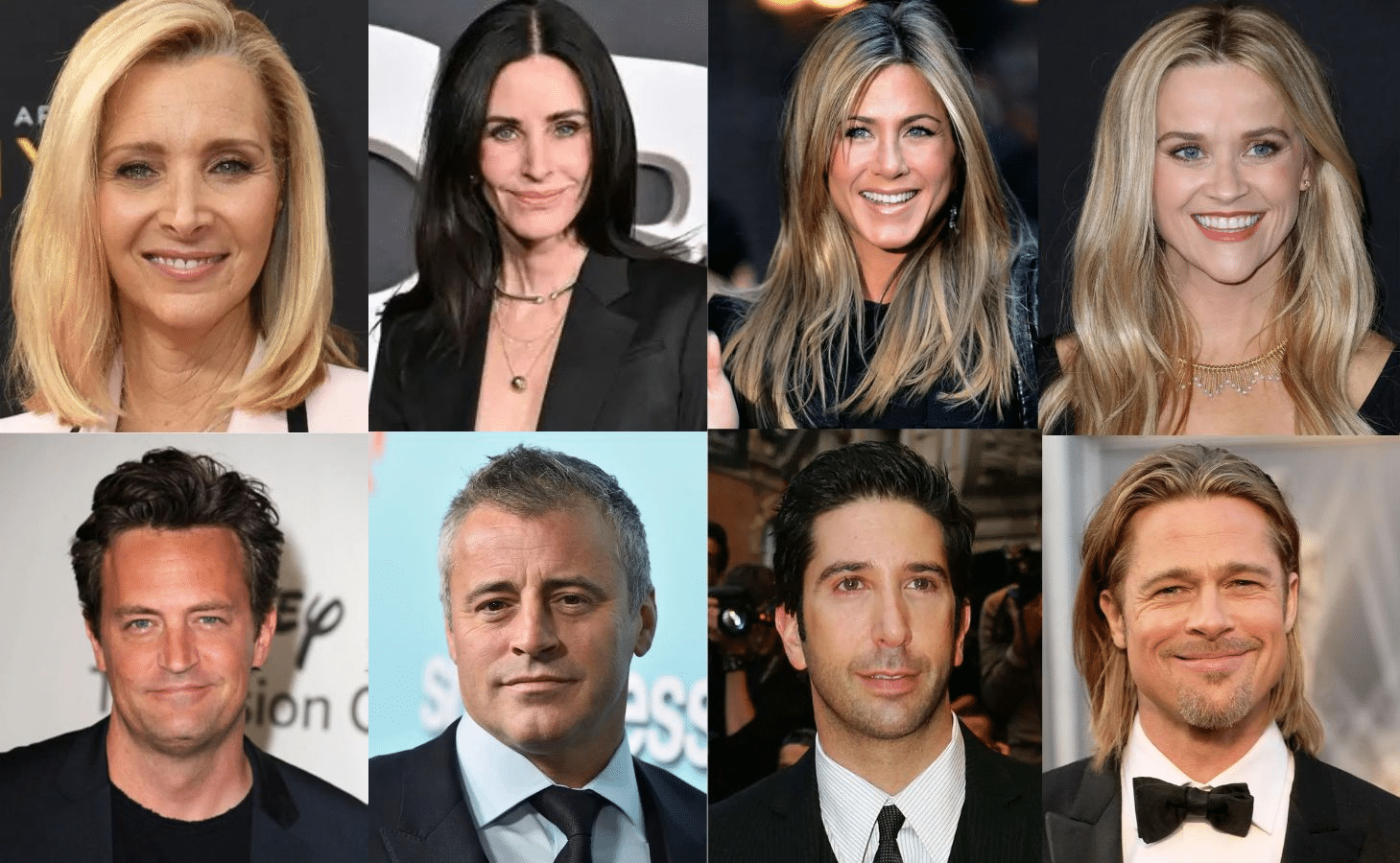 brad pitt and thje entire freinds cast along with reese