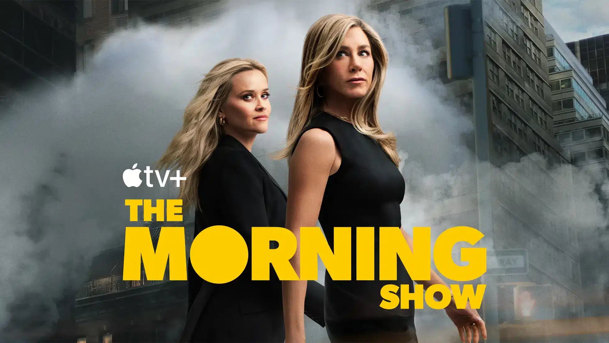 The poster of the morning show, an apple tv series starring jennifer aniston