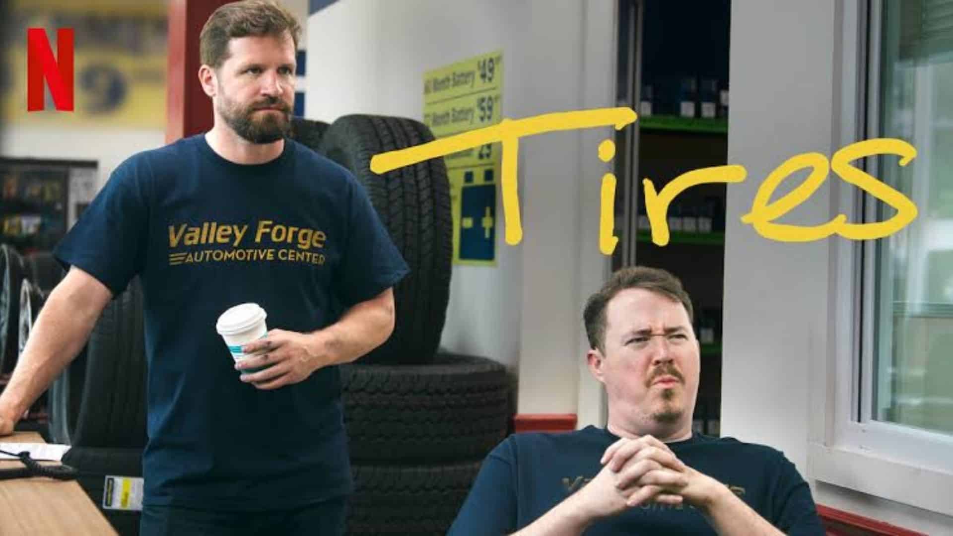 Shane Gillis and Matt McCusker featured in the Netflix Tires comedy series scene